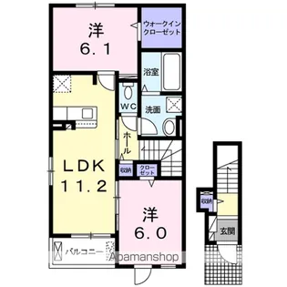 ひよこのいえ よん【2階】の間取り