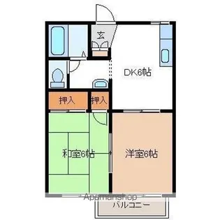 セフィラ藤浪A棟【201号室】の間取り