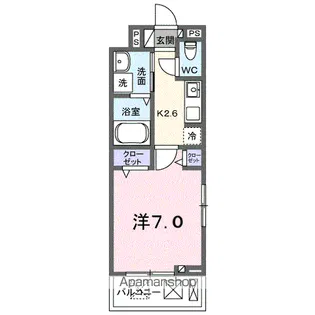 ヒカルサ東鷲宮【2階】の間取り