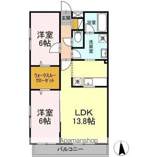 ロイヤルガーデン原田【2階】の間取り