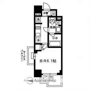 レジディア新宿イーストⅢ【9階】の間取り