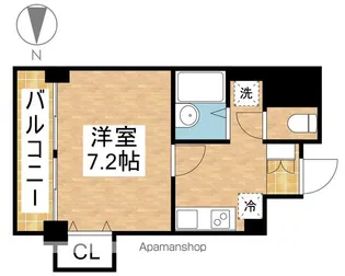 1Kの間取り画像