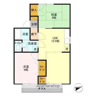 セジュール昭和【1階】の間取り