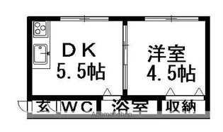 第2コーポ渥美【201号室】の間取り
