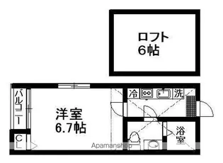 グレイスあおば【1階】の間取り