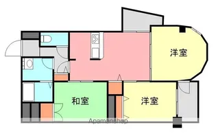 エリセオ毘舎丸【101号室】の間取り