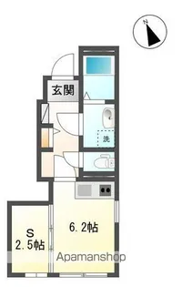 プランドールエス【1階】の間取り