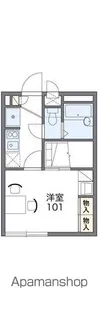 レオパレスセトガヤ【204号室】の間取り