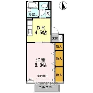 ドミール古川 A棟【1階】の間取り