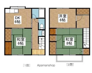 新潟県新潟市中央区礎町通上1ノ町【テラスハウス】の間取り