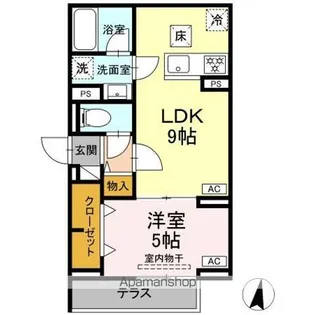 セレスティア中台II【1階】の間取り