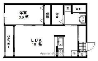 ミモザ館【2階】の間取り