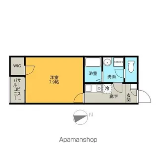 ボナール愛宕【104号室】の間取り