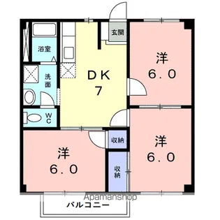 ニューシティノナカⅡ【2階】の間取り