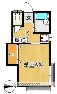 カーサ田園【1階】の間取り