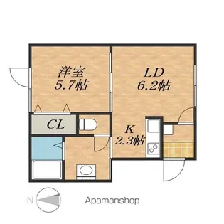 ルシアス②【2階】の間取り