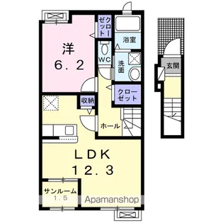 セレノアント【2階】の間取り