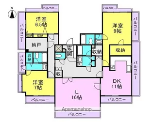 アビタシオン泉【1501号室】の間取り