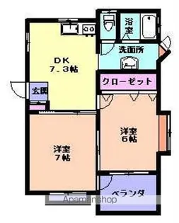 ZEEN CLUB【D1号室】の間取り