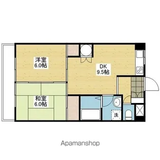 エクシード久万ノ台【6階】の間取り