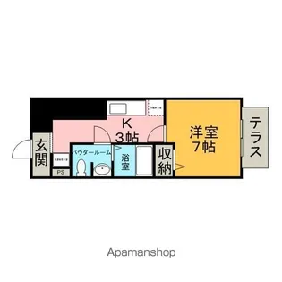 クレール筑紫野【1階】の間取り