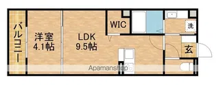 グランツタウン【2階】の間取り