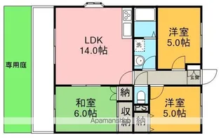 ファミリア元町【1階】の間取り