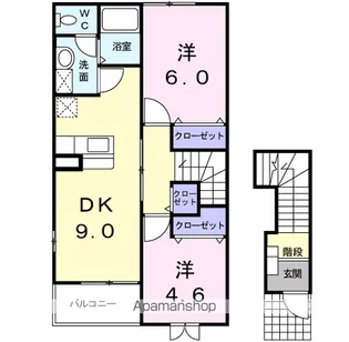 クレストールB【2階】の間取り