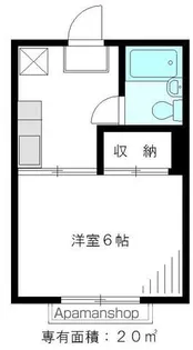 グリーンタウン緑町B【203号室】の間取り