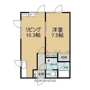 フレンドリー卸町5号館【206号室】の間取り