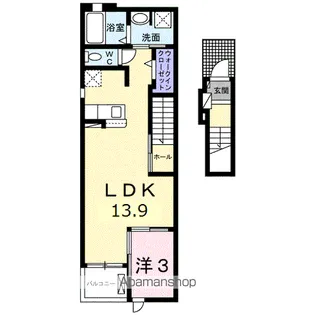 モン・シュシュⅡ【2階】の間取り