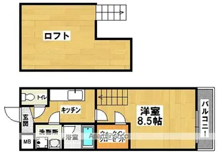 モンサント旭町【2階】の間取り