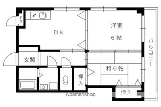 リベラシオン稲荷【503号室】の間取り