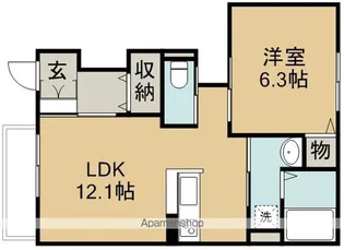 ヴィア・ラッテ【1階】の間取り
