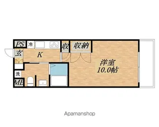 エルミナコート草津【1003号室】の間取り