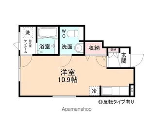NEO SQUAREⅡ【101号室】の間取り