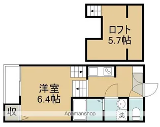 フラームシンフォニー【1階】の間取り