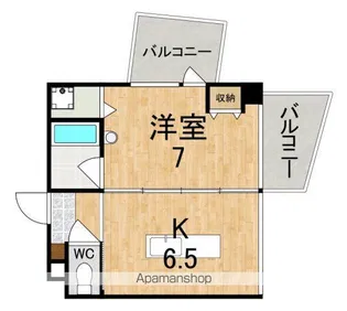 デザイナーズWANARI【3階】の間取り