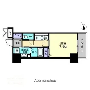 アルファレガロ大橋【4階】の間取り