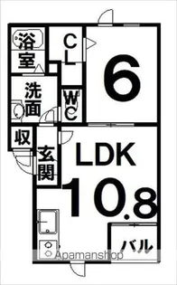 アマンド・メゾン【3階】の間取り