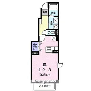 モンドミュール【101号室】の間取り