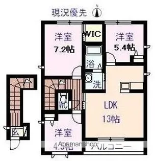 CASA BROTE【C202号室】の間取り