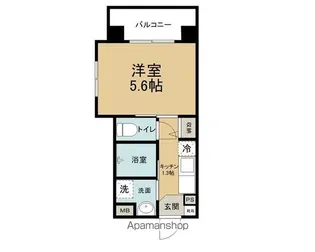 ディベロップ新都心【401号室】の間取り