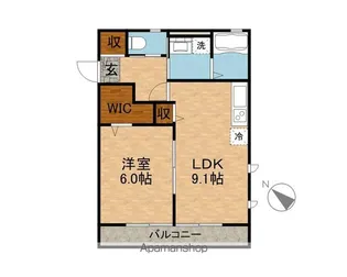 ソフィア【203号室】の間取り