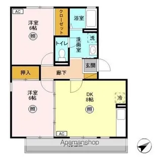 セピアコート【3階】の間取り