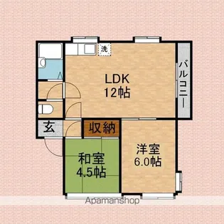 マンション東【202号室】の間取り