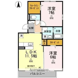 グローリー一文字【3階】の間取り