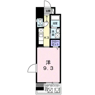 グランクリュ佐古 WEST【7階】の間取り