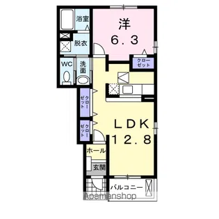 レジデンスA【1階】の間取り