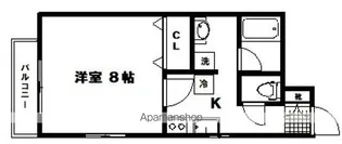 ポミエ北山【1階】の間取り